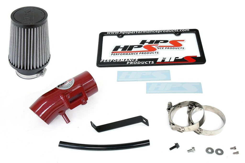 HPS 827-102R Red Shortram Air Intake Kit for 09-13 Honda Fit 1.5L