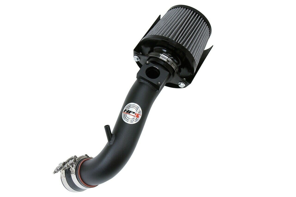 HPS 827-162WB Black Shortram Air Intake Kit + Heat Shield Cool Short Ram SRI