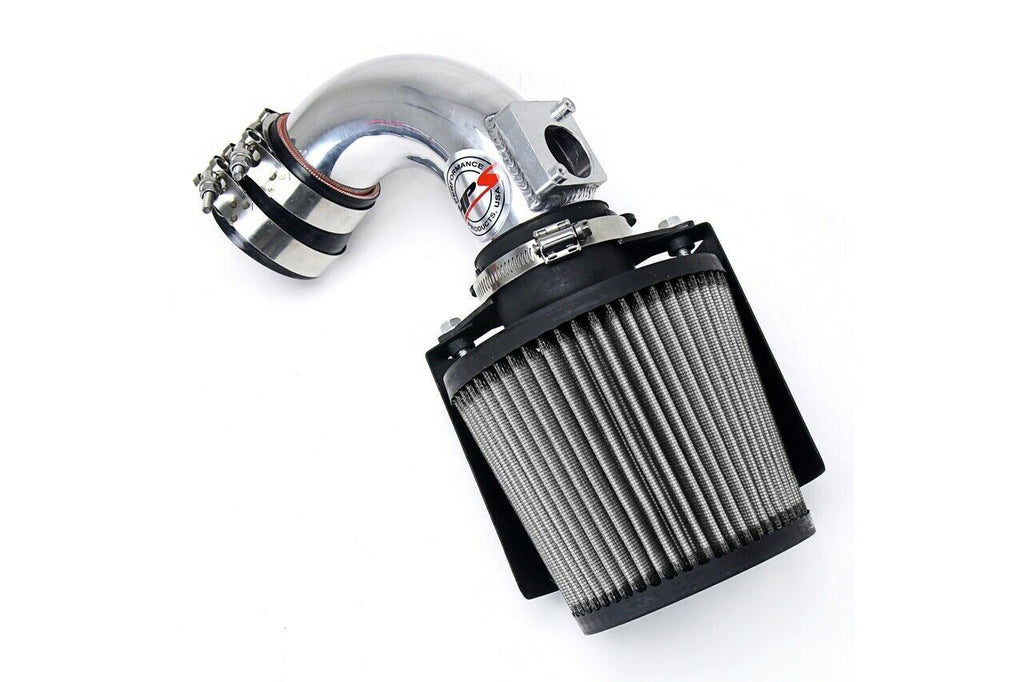 HPS 827-165P Polish Shortram Air Intake Kit + Heat Shield Cool Short Ram SRI