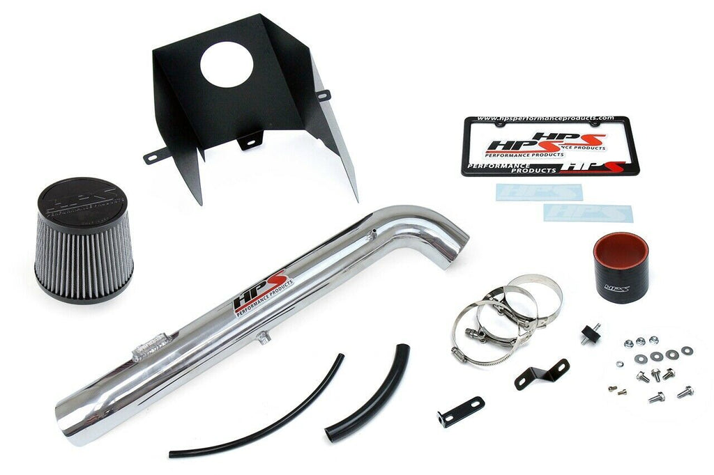 HPS 827-169P Polish Shortram Air Intake Kit for 2005-2022 Toyota Tacoma 2.7L