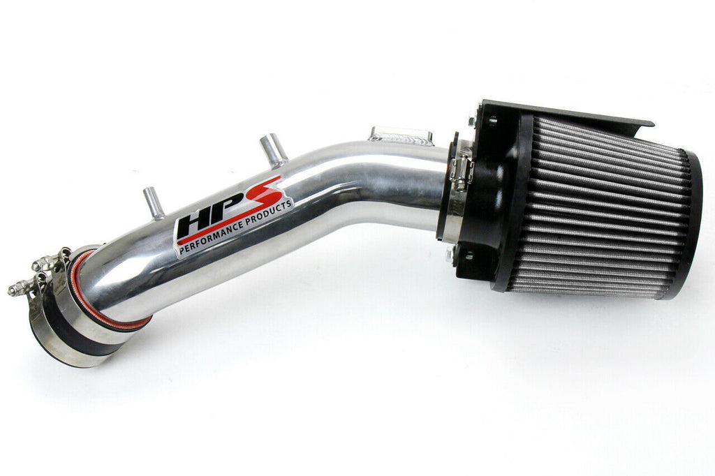 HPS 827-173P Polish Cold Air Intake Kit for 03-07 Honda Accord 2.4L w MAF