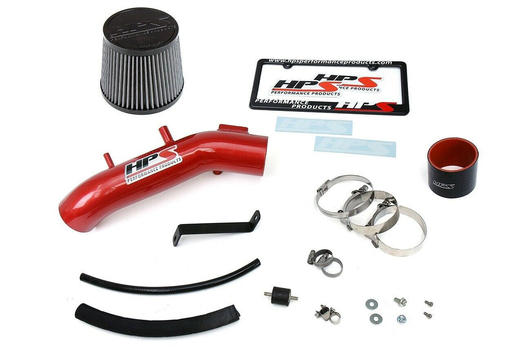 HPS 827-173R Red Cold Air Intake Kit for 03-07 Honda Accord 2.4L w MAF