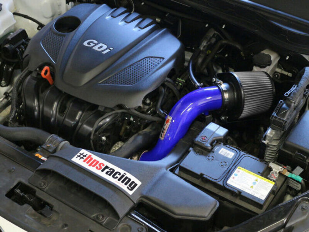 HPS 827-267BL Blue Shortram Air Intake for 2011-2014 Hyundai Sonata 2.4L