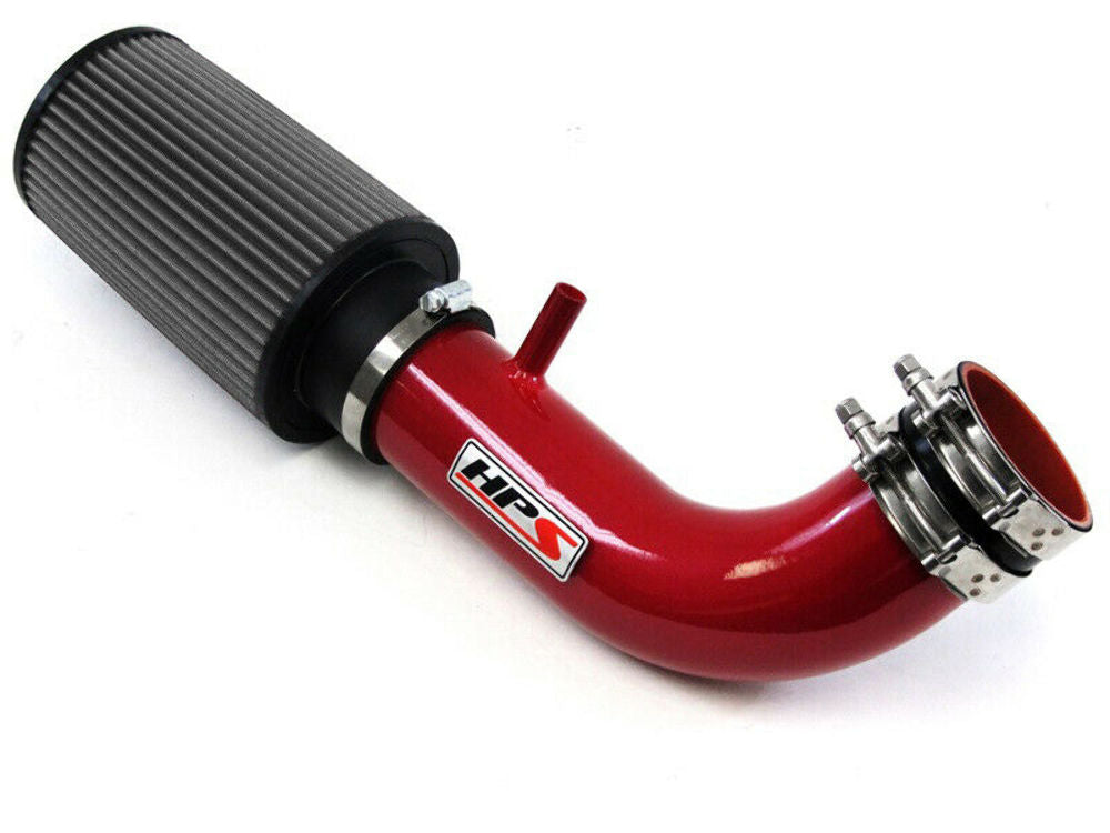 HPS 827-300R Red Shortram Air Intake Kit for 07-11 Jeep Wrangler 3.8L V6