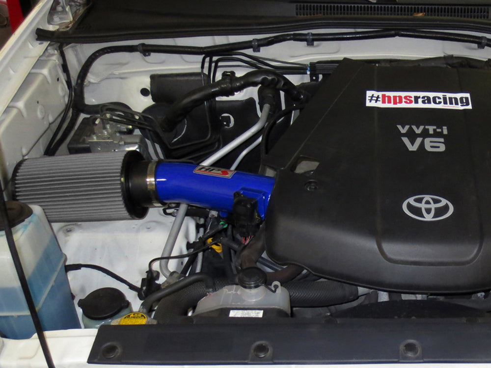 HPS 827-506BL Blue Shortram Air Intake Kit for 07-09 Toyota FJ Cruiser 4.0L V6