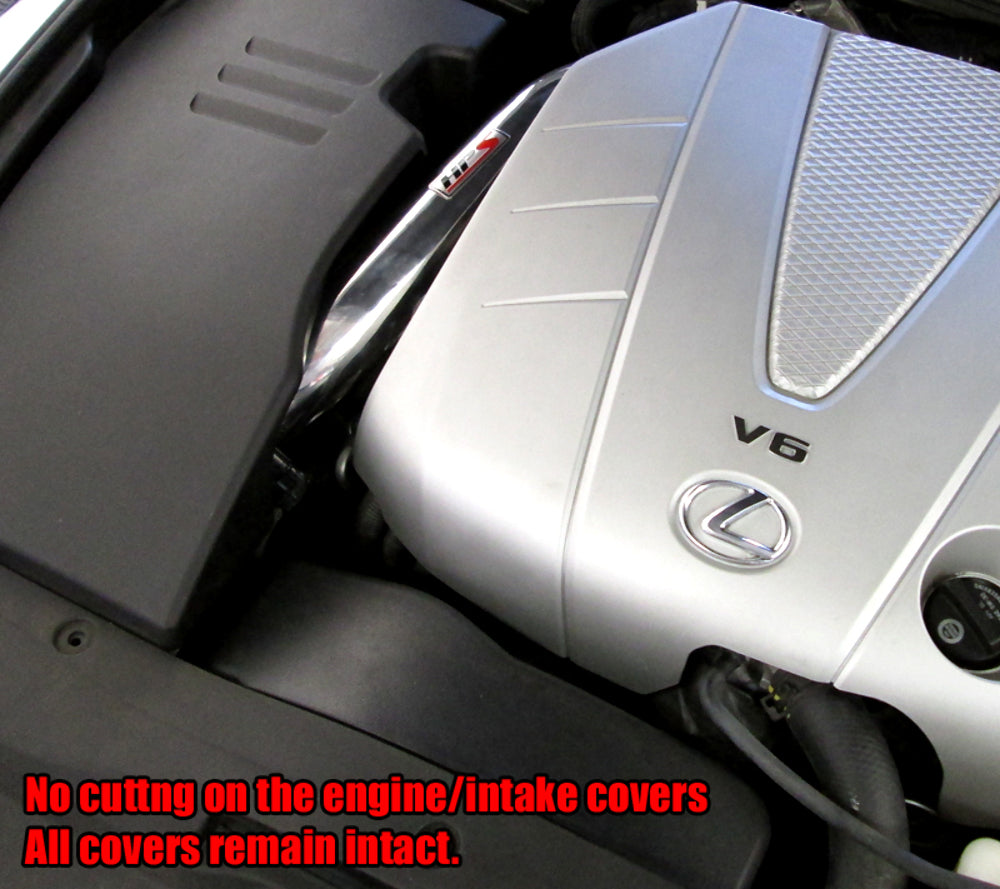 HPS 827-511P Polish Shortram Air Intake for 2006-2011 Lexus GS350 3.5L V6