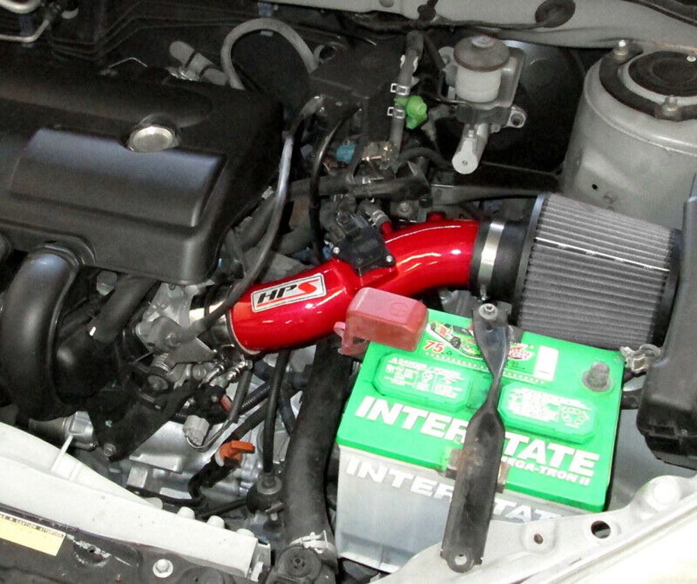 HPS 827-513R Red Shortram Air Intake for 2003-2004 Pontiac Vibe 1.8L