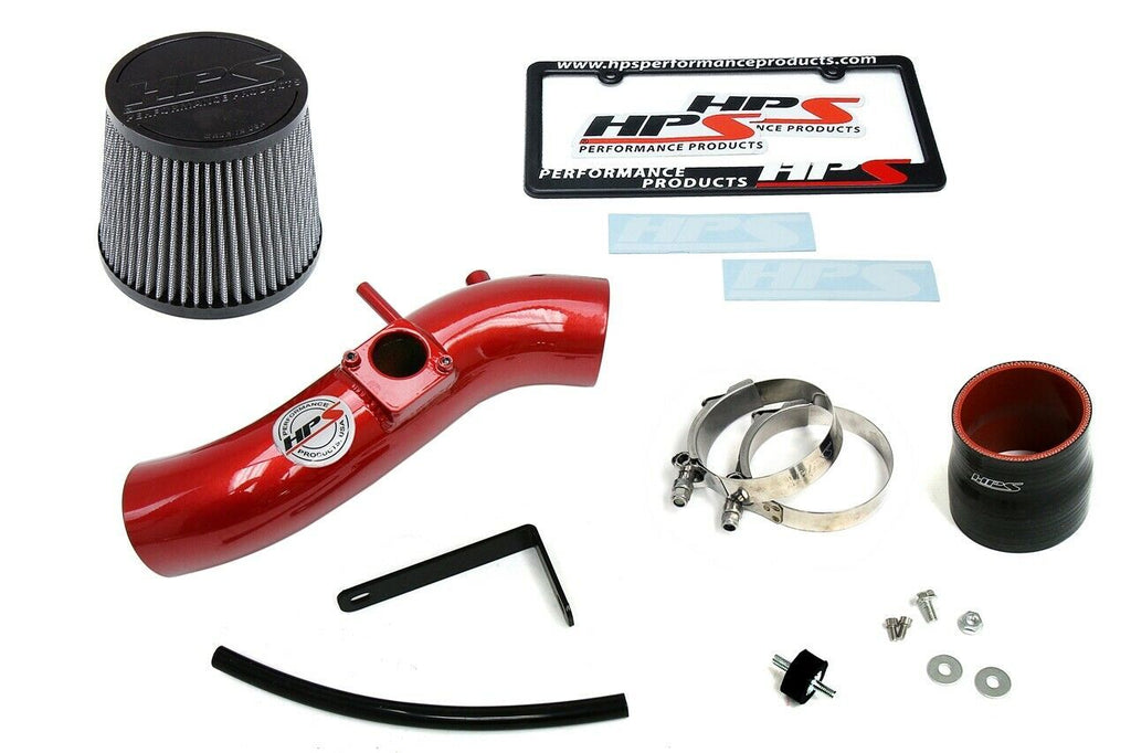 HPS 827-513R Red Shortram Air Intake for 2003-2004 Pontiac Vibe 1.8L