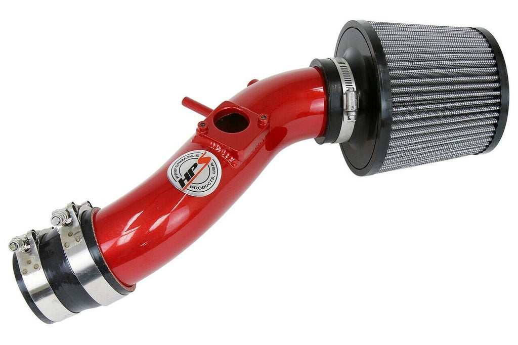 HPS 827-513R Red Shortram Air Intake for 2003-2004 Pontiac Vibe 1.8L