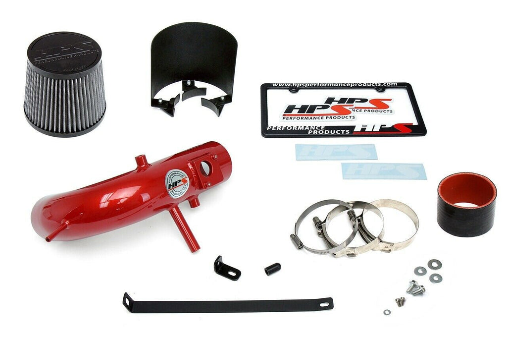 HPS 827-524R Red Shortram Air Intake Kit for 12-17 Toyota Camry 2.5L 4Cyl