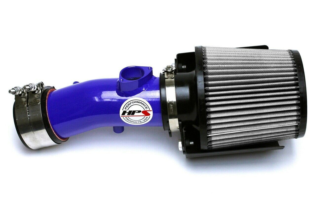 HPS 827-531BL Blue Shortram Air Intake for 2012-2013 Mazda Mazda3 2.0L Skyactiv