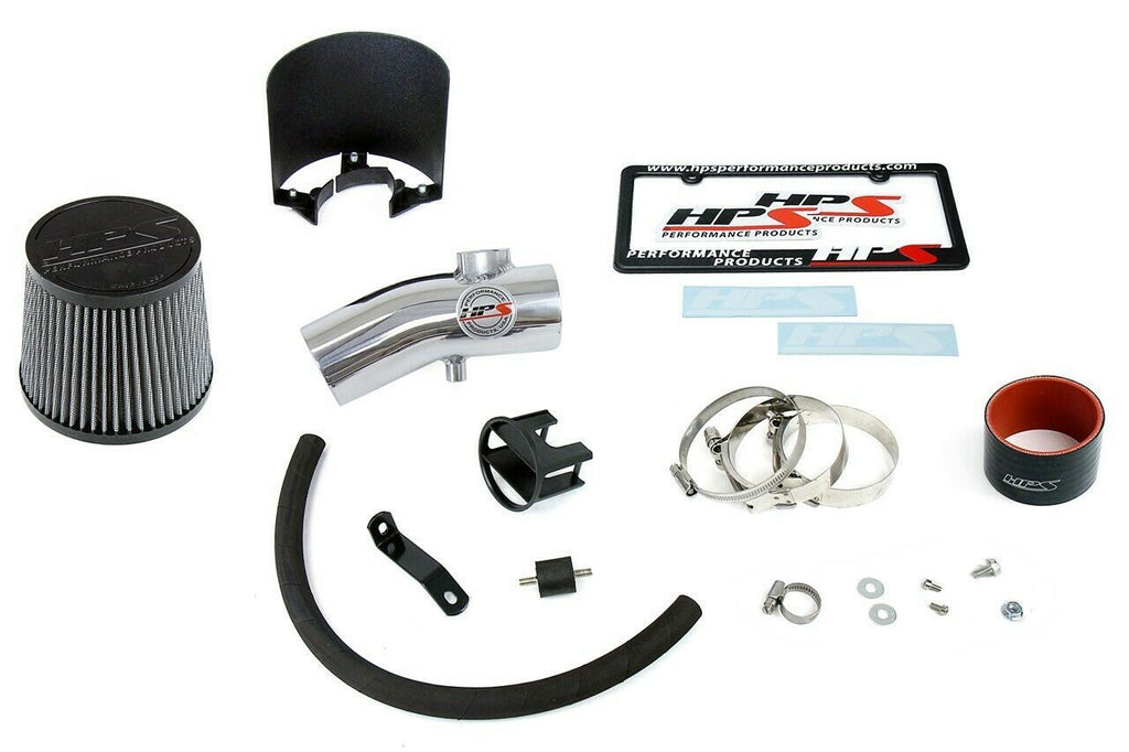 HPS 827-531P Polish Shortram Air Intake for 2012-2013 Mazda Mazda3 2.0L Skyactiv