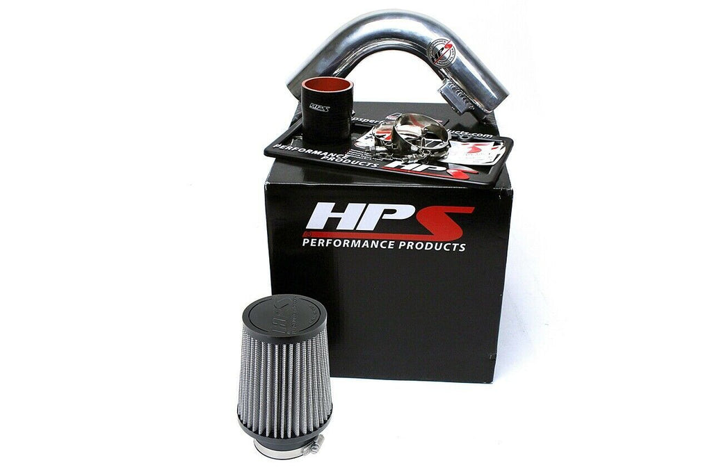 HPS 827-532P Polish Shortram Air Intake Kit for 12-16 Nissan Versa 1.6L