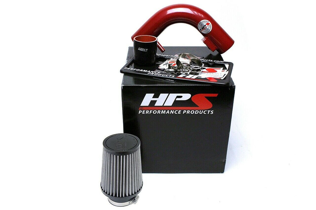 HPS 827-532R Red Shortram Air Intake Kit for 12-16 Nissan Versa 1.6L