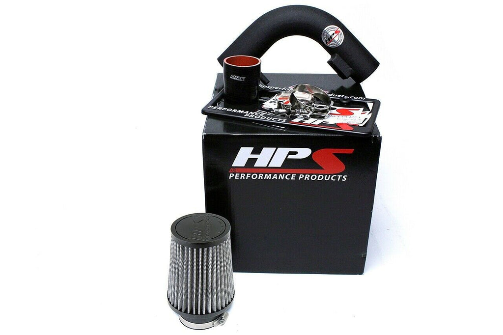 HPS 827-532WB Black Shortram Air Intake Kit for 12-16 Nissan Versa 1.6L