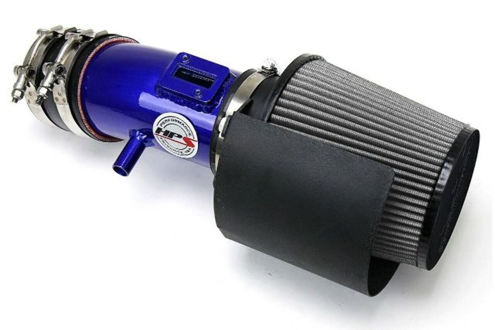 HPS 827-533BL Blue Shortram Air Intake Kit for 09-17 Nissan Maxima V6 3.5L