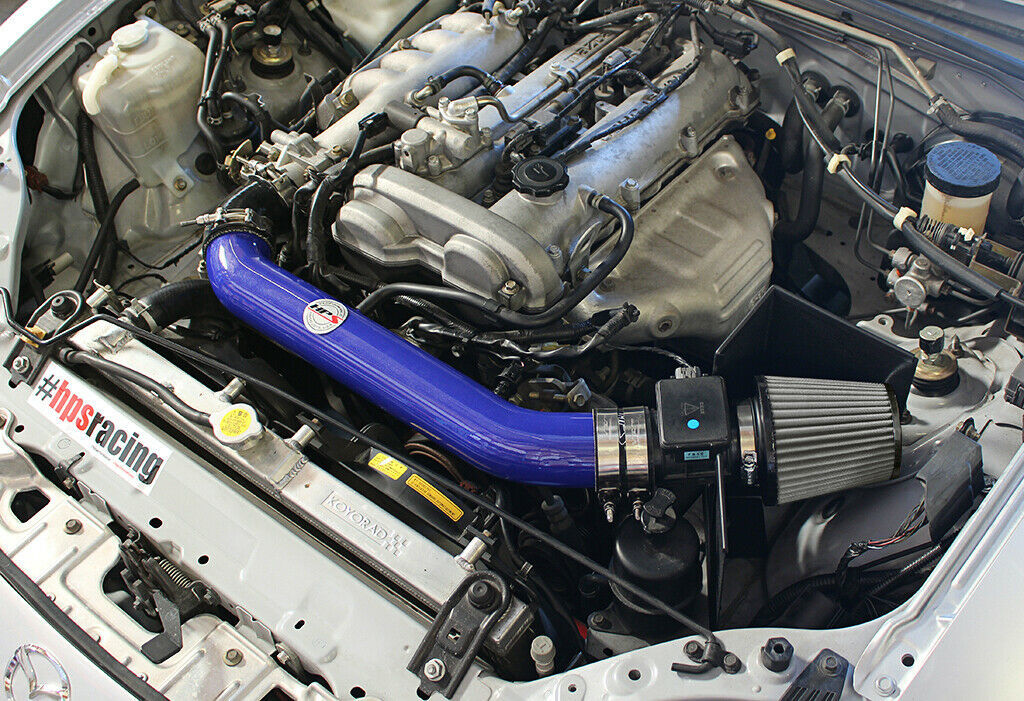 HPS 827-537BL Blue Shortram Air Intake for 1999-2005 Mazda Miata 1.8L Non Turbo