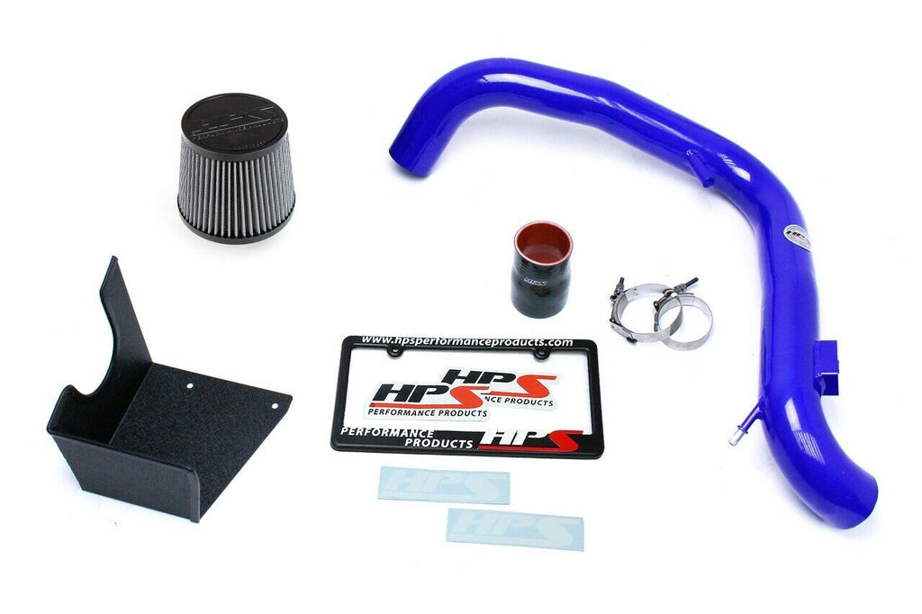 HPS 827-553BL Blue Cold Air Intake Kit for 14-15 Ford Fiesta ST 1.6L Turbo