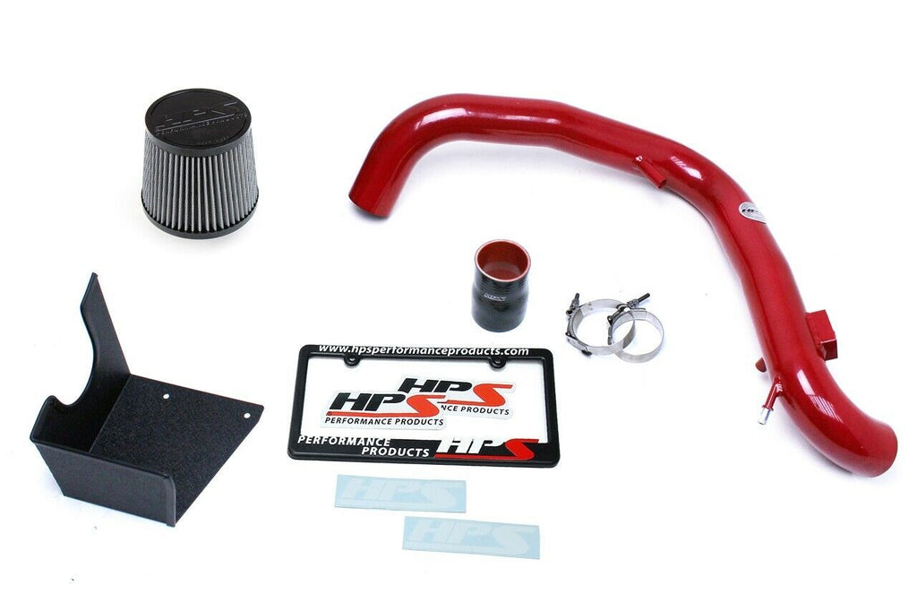 HPS 827-553R Red Cold Air Intake Kit for 14-15 Ford Fiesta ST 1.6L Turbo