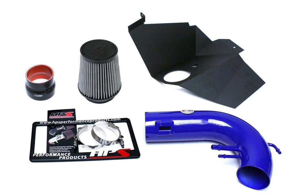 HPS 827-556BL Blue Shortram Air Intake for 2015-2017 Ford Mustang GT V8 5.0L