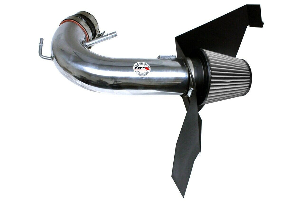 HPS 827-556P Polish Shortram Air Intake for 2015-2017 Ford Mustang GT V8 5.0L