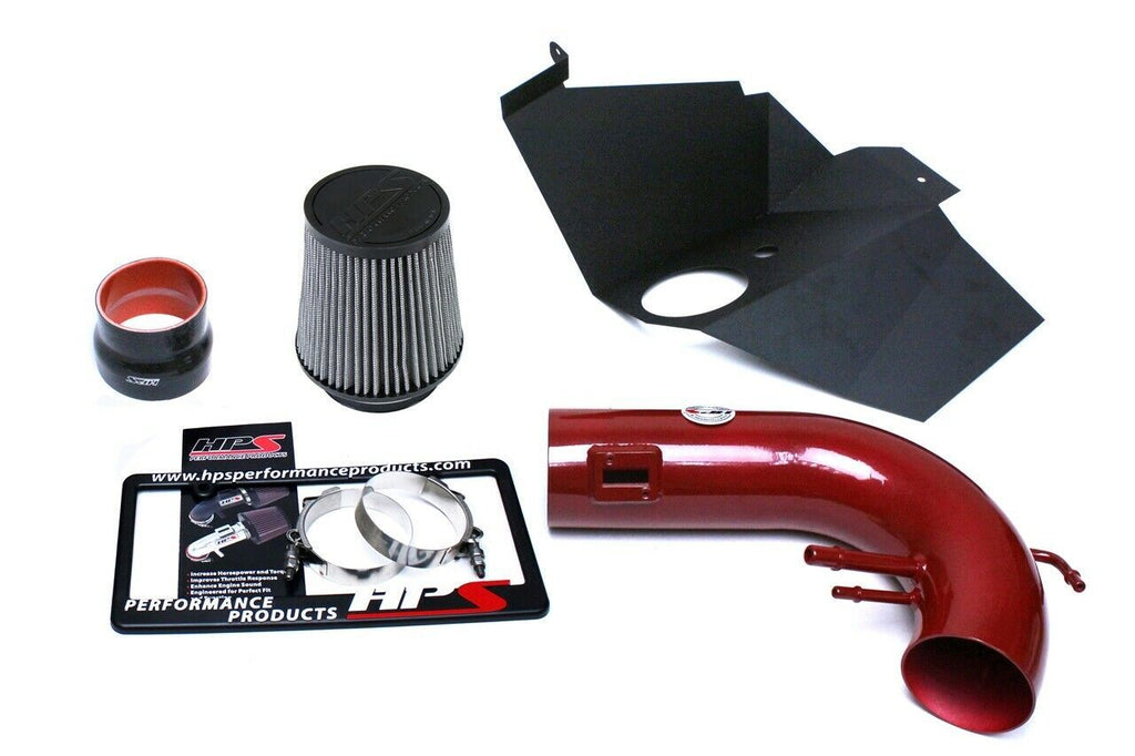 HPS 827-556R Red Shortram Air Intake for 2015-2017 Ford Mustang GT V8 5.0L