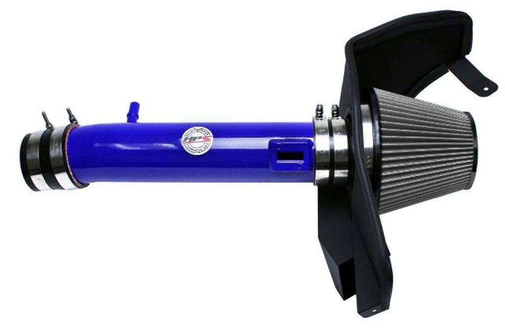 HPS 827-561BL Blue Shortram Air Intake for 2011-2014 Ford Mustang 3.7L V6