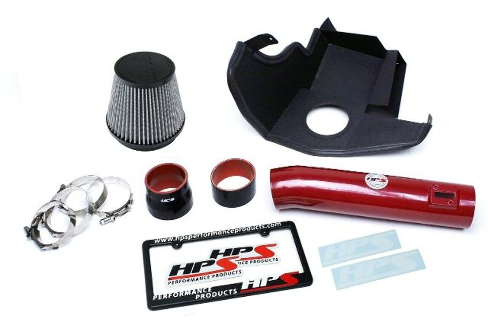 HPS 827-561R Red Shortram Air Intake for 2011-2014 Ford Mustang 3.7L V6