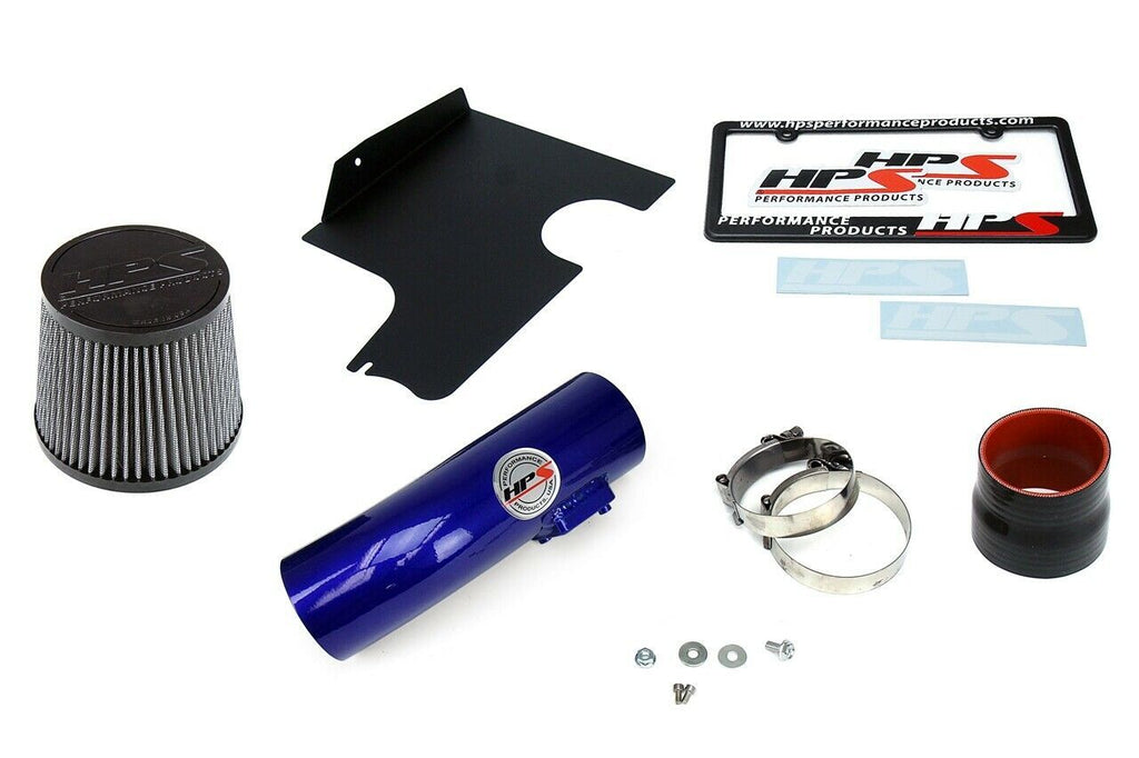 HPS 827-566BL Blue Shortram Air Intake for 2008-2014 Subaru WRX 2.5L Turbo