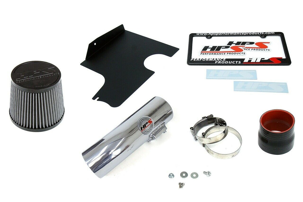 HPS 827-566P Polish Shortram Air Intake for 2008-2014 Subaru WRX 2.5L Turbo