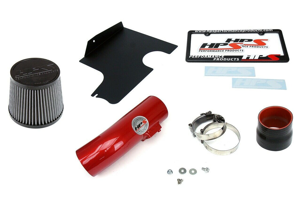 HPS 827-566R Red Shortram Air Intake for 2008-2014 Subaru WRX 2.5L Turbo