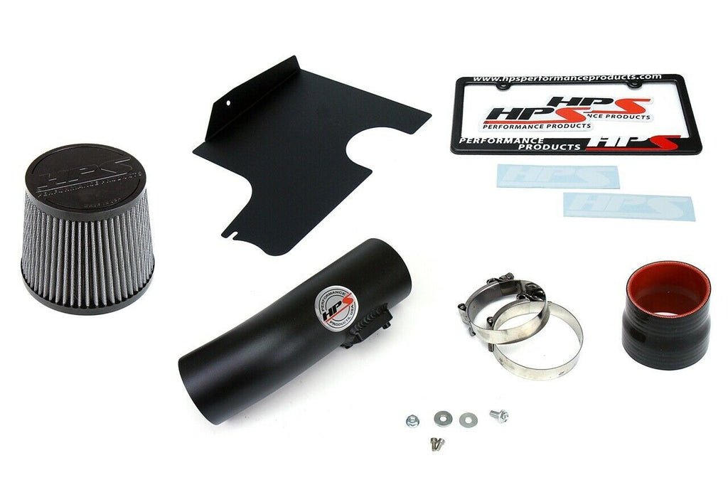 HPS 827-566WB Black Shortram Air Intake for 2008-2014 Subaru WRX 2.5L Turbo