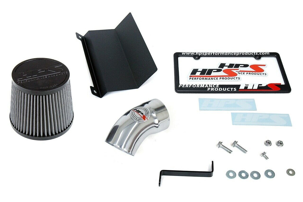 HPS 827-574P Polish Shortram Air Intake for 15-17 Chrysler 200 2.4L w/o MAF