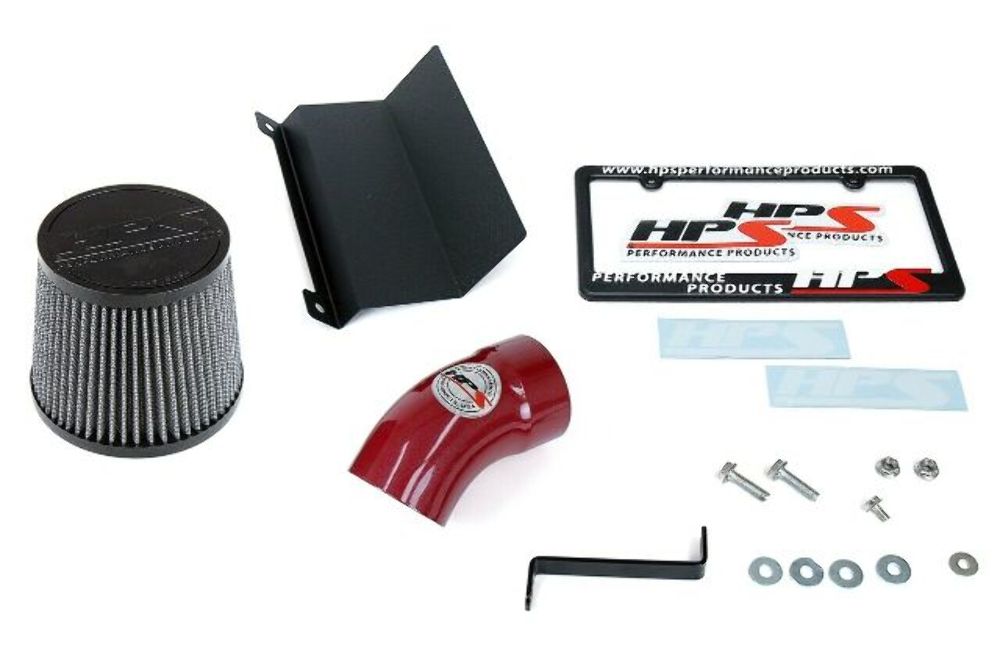 HPS 827-574R Red Shortram Air Intake Kit for 15-17 Chrysler 200 2.4L w/o MAF