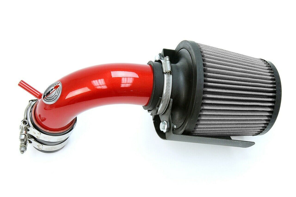 HPS 827-580R Red Shortram Air Intake Kit for 14-15 Ford Fiesta 1.6L Non Turbo