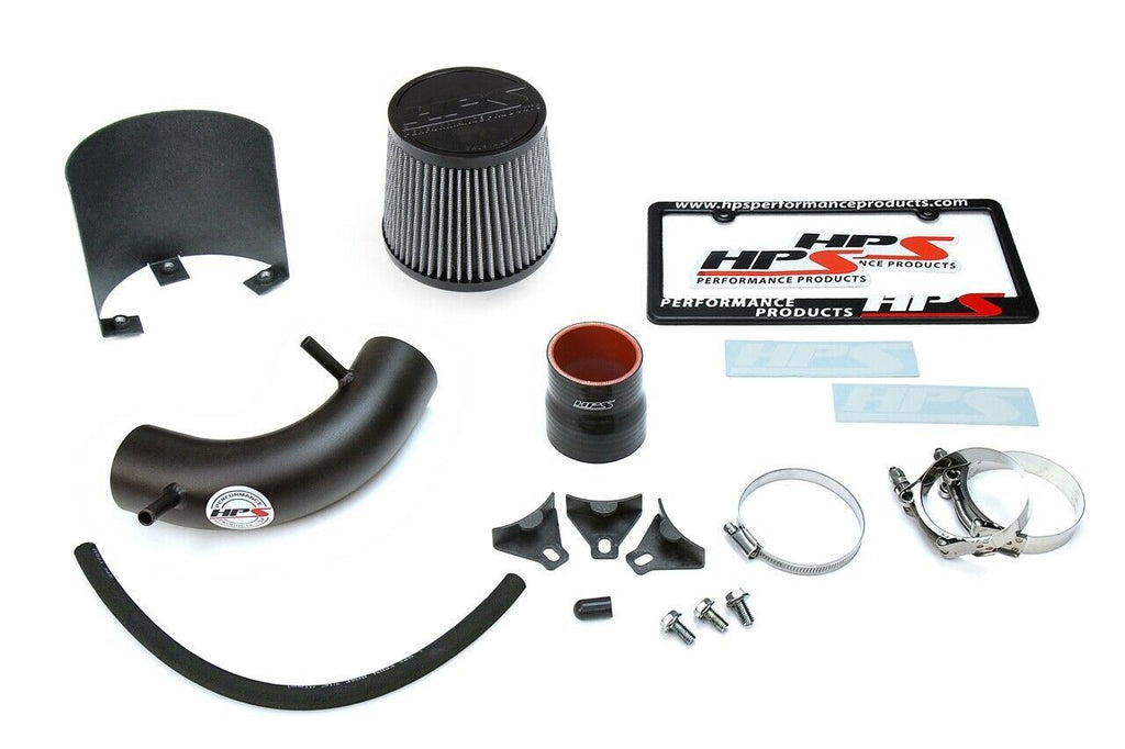 HPS 827-580WB Black Shortram Air Intake for 14-15 Ford Fiesta 1.6L Non Turbo