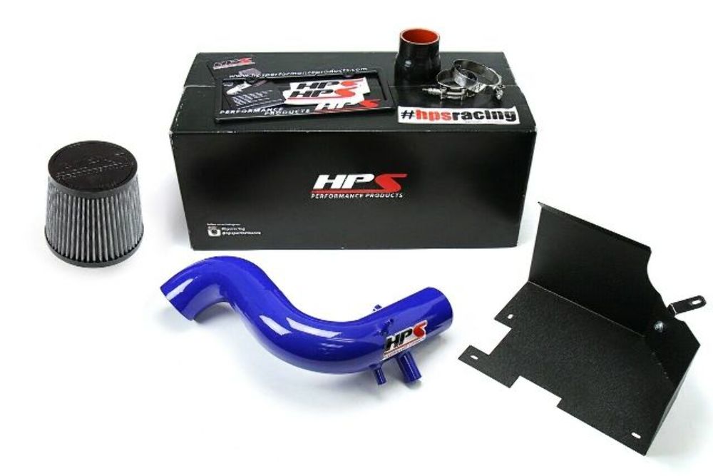 HPS 827-587BL Blue Shortram Air Intake Kit for 2011-2014 Sonata 2.0L Turbo