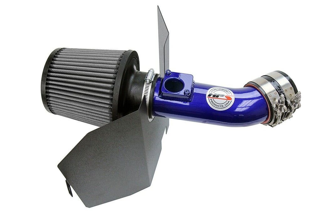 HPS 827-606BL Blue Shortram Air Intake for 2006-2007 Subaru WRX 2.5L Turbo