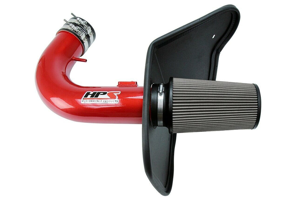 HPS 827-607R Red Cold Air Intake Kit for 10-15 Chevy Camaro SS 6.2L V8