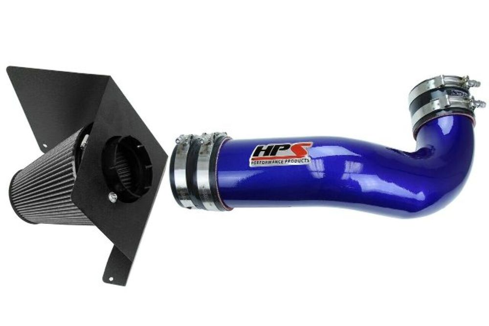 HPS 827-622BL Blue Cold Air Intake Kit for 07-08 Cadillac Escalade 6.2L V8