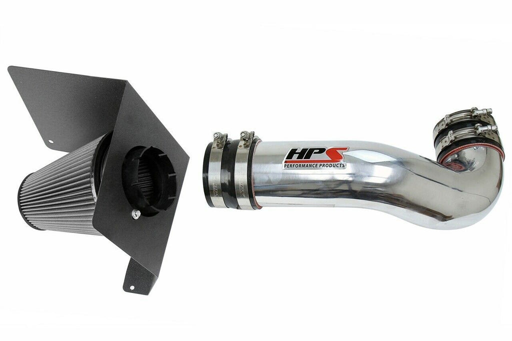 HPS 827-622P Polish Cold Air Intake Kit for 07-08 Cadillac Escalade 6.2L V8