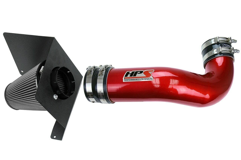 HPS 827-622R Red Cold Air Intake Kit for 07-08 Cadillac Escalade 6.2L V8