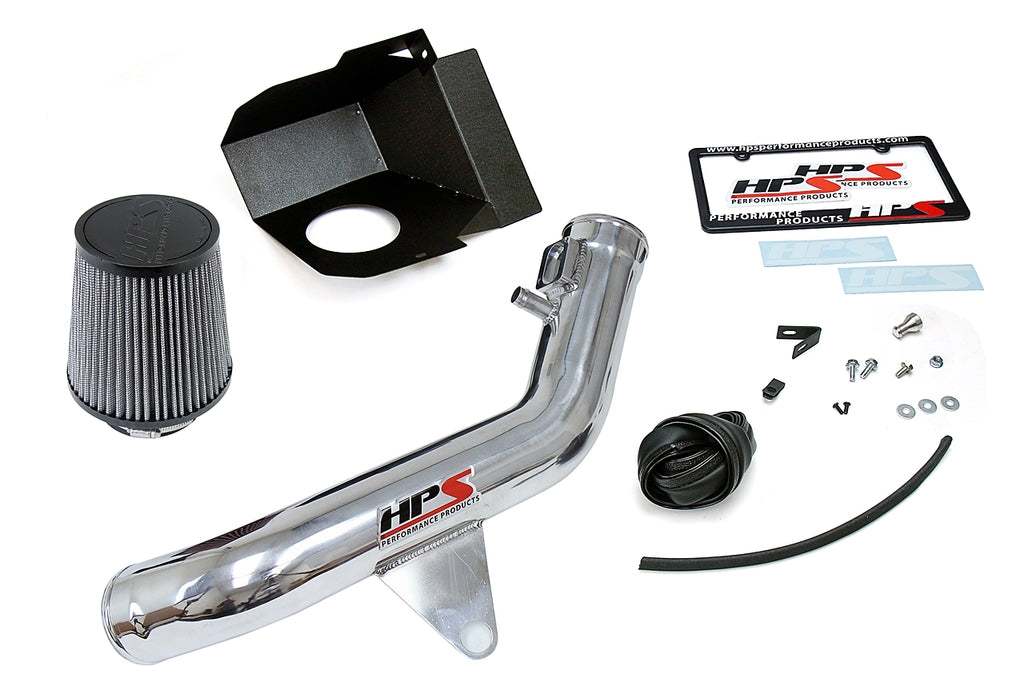 HPS 827-625P Polish Shortram Air Intake for 12-15 BMW 335ix F30 3.0L Turbo N55