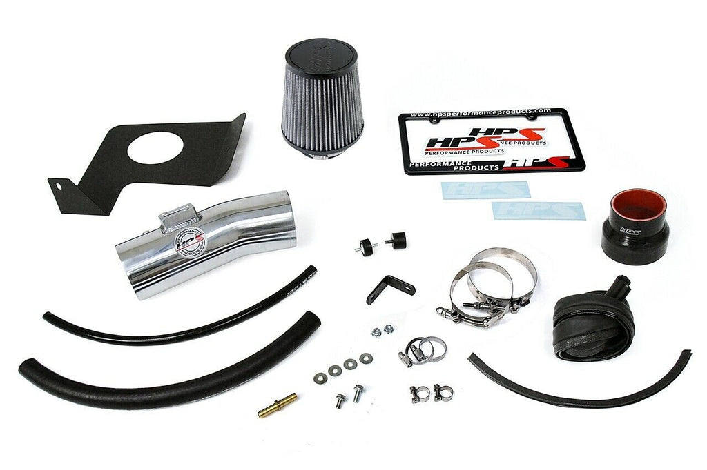 HPS 827-626P Polish Cold Air Intake Kit for 13-17 Honda Accord 3.5L V6