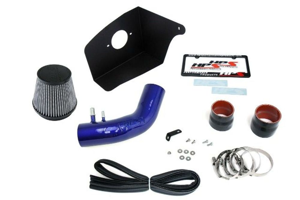 HPS 827-638BL Blue Cold Air Intake Kit for 15-17 Ford Mustang 3.7L V6