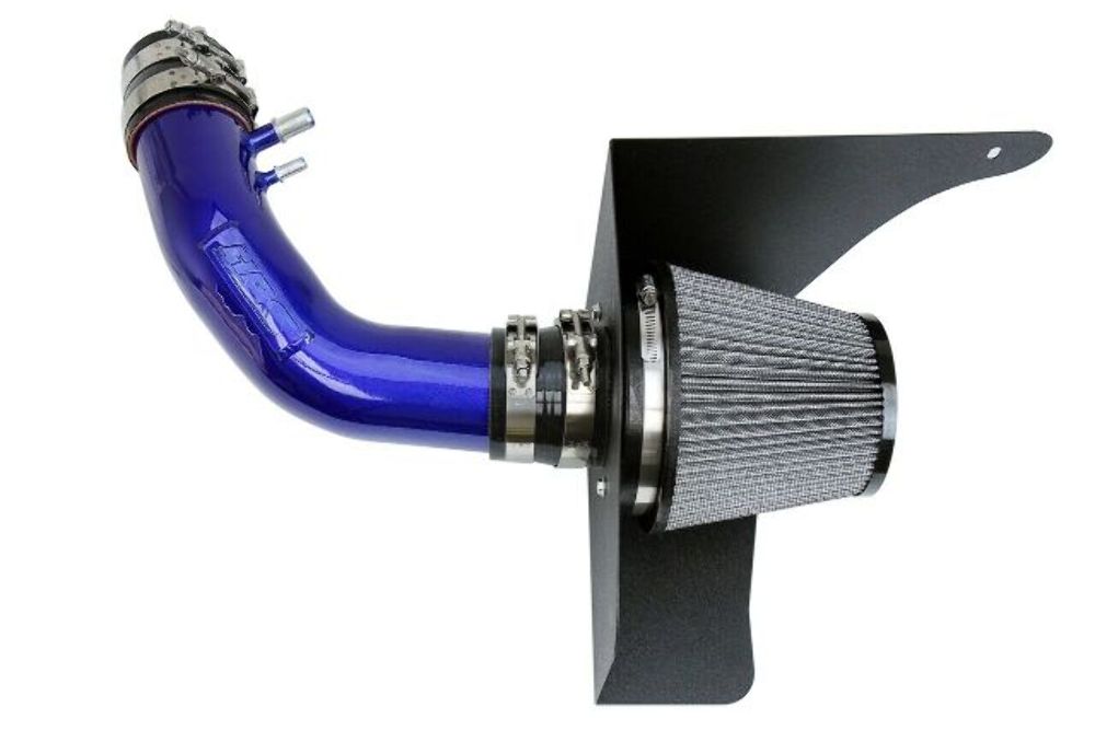 HPS 827-638BL Blue Cold Air Intake Kit for 15-17 Ford Mustang 3.7L V6