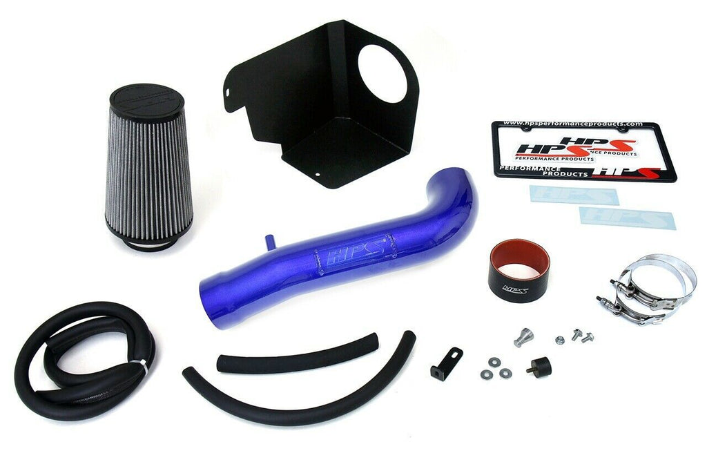 HPS 827-664BL Blue Cold Air Intake Kit for 12-18 Jeep Wrangler JK 3.6L V6