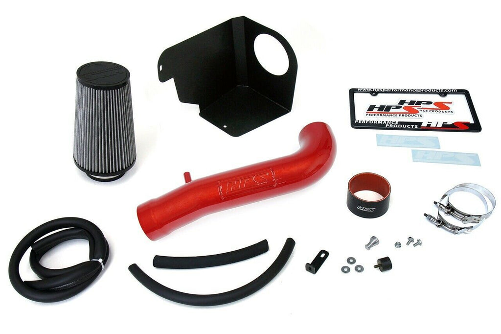 HPS 827-664R Red Cold Air Intake Kit for 12-18 Jeep Wrangler JK 3.6L V6