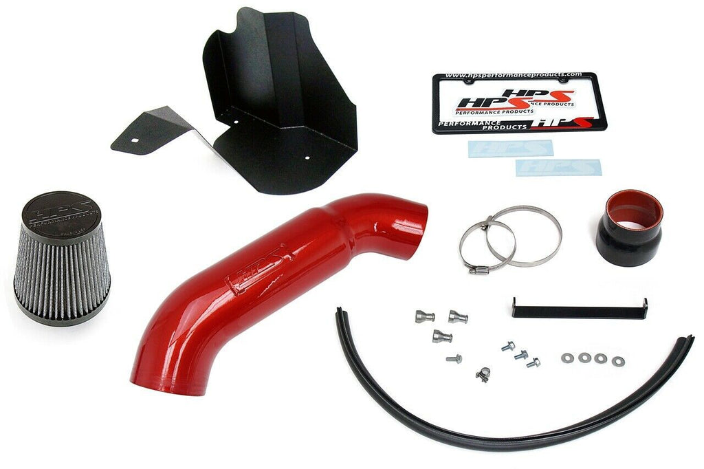 HPS 827-676R Red Shortram Air Intake for Kit 12-15 A6 Quattro 3.0L Supercharged