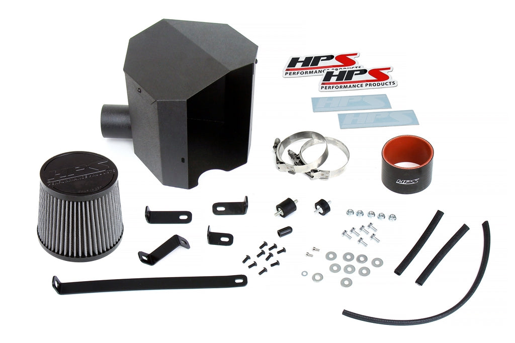 HPS 827-691WB Performance Air Intake Aluminum Black Cone